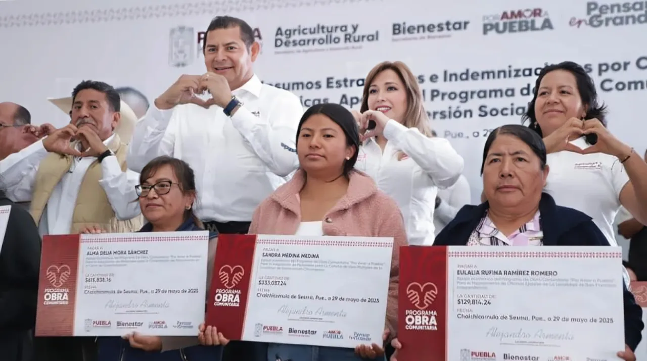 Más de 7 millones de pesos para Obra Comunitaria en Puebla