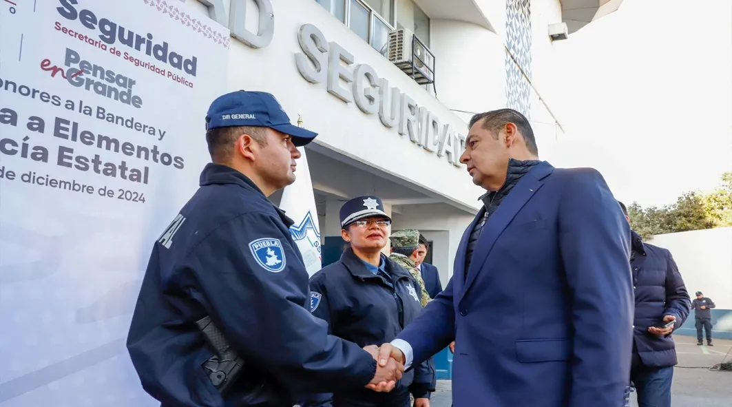 La seguridad se construye con resultados en Puebla