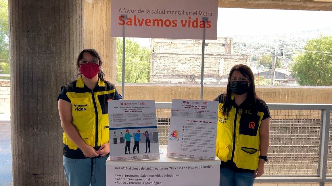 Metro de la CDMX al servicio de la salud mental de los usuarios