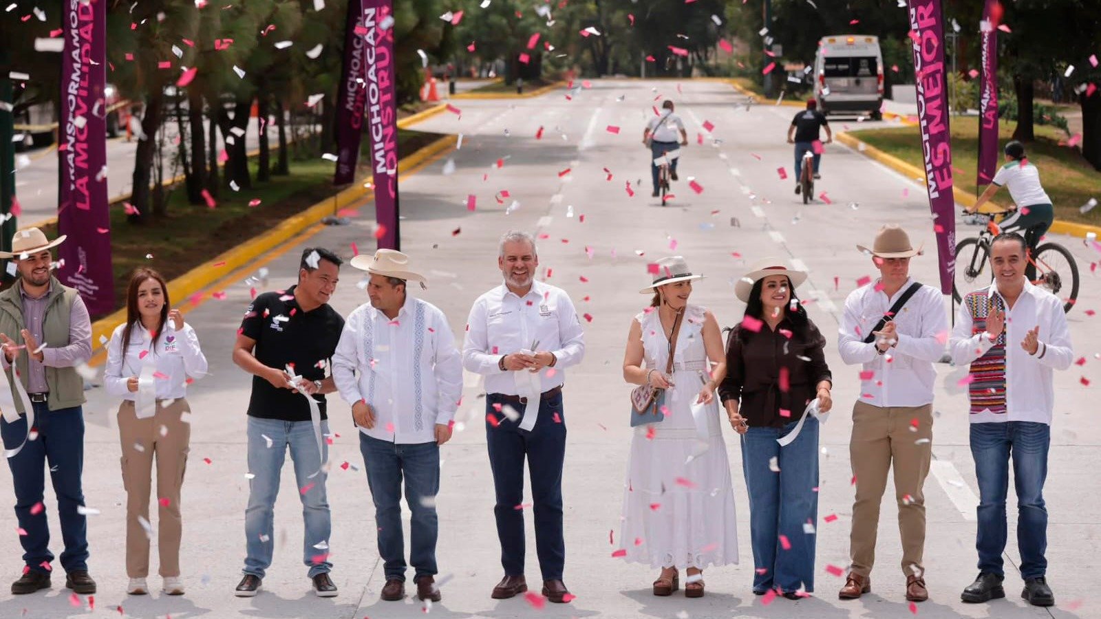 Gladyz Butanda amplía red ciclista en Uruapan