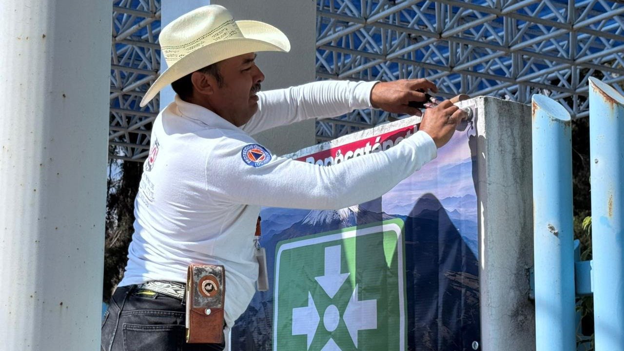 Puebla se previene ante actividad del Popocatépetl