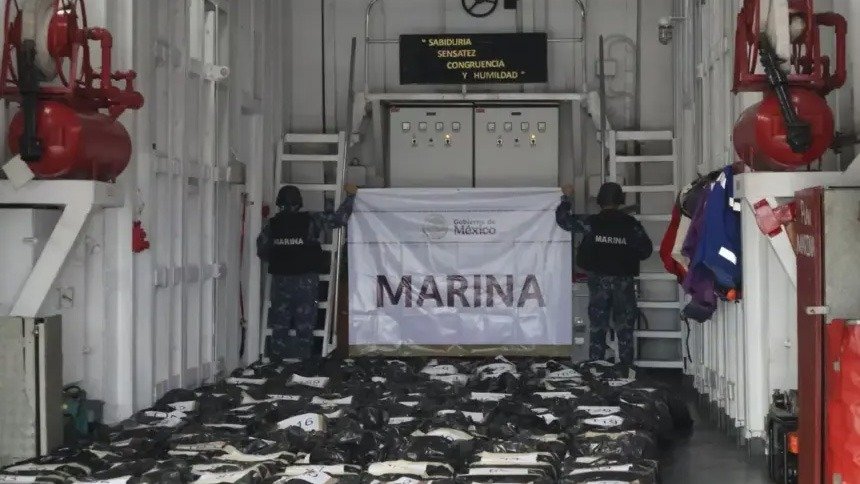 Marina lleva a cabo el mayor decomiso de cocaína en lo que va del 2026