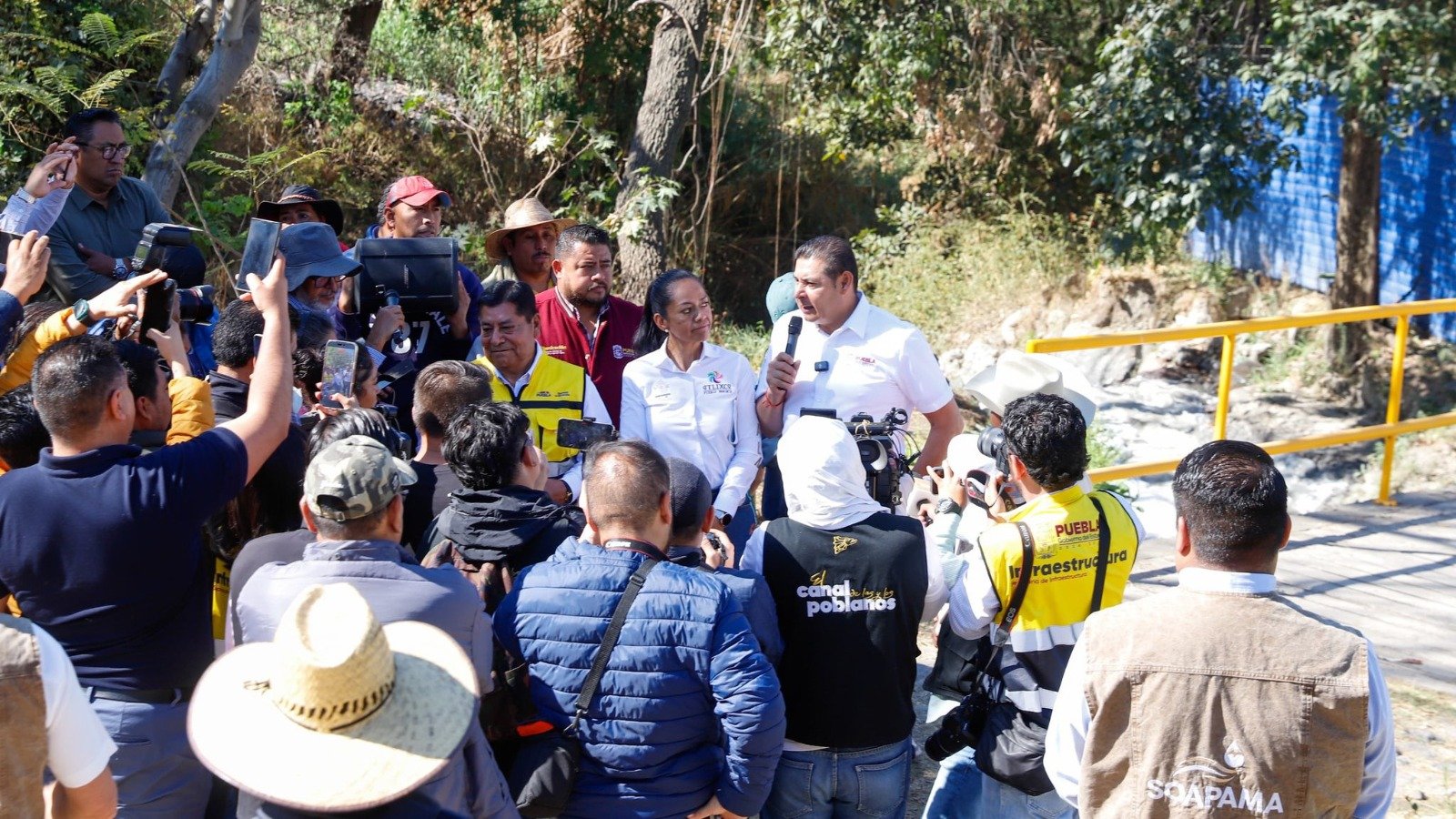 Gobernador de Puebla supervisa el Rio Nexapa