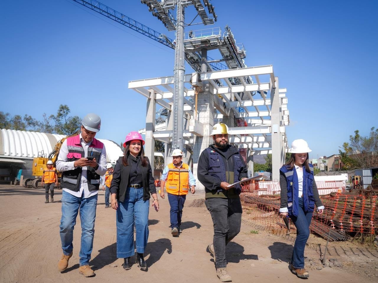 Teleférico de Morelia con un avance del 68 %
