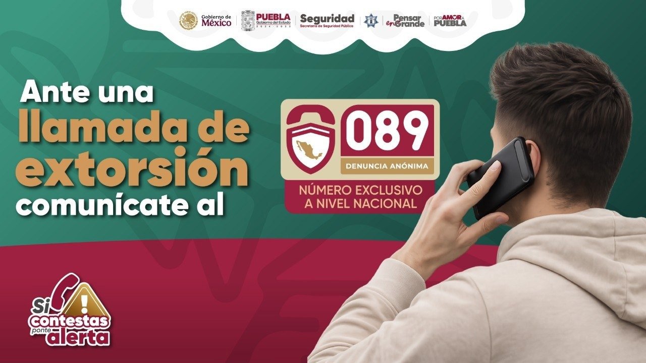 ¡Con las manos en la masa! Caen 3 extorsionadores en Puebla