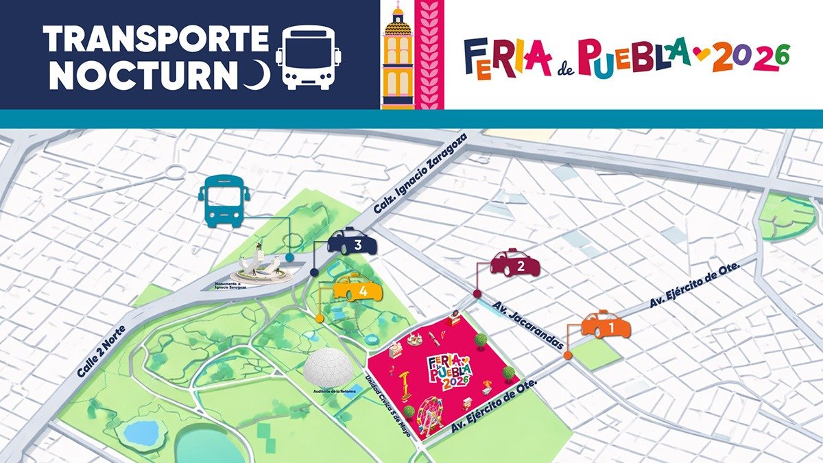 Rutas y opciones de transporte para asistir a la Feria de Puebla 2026