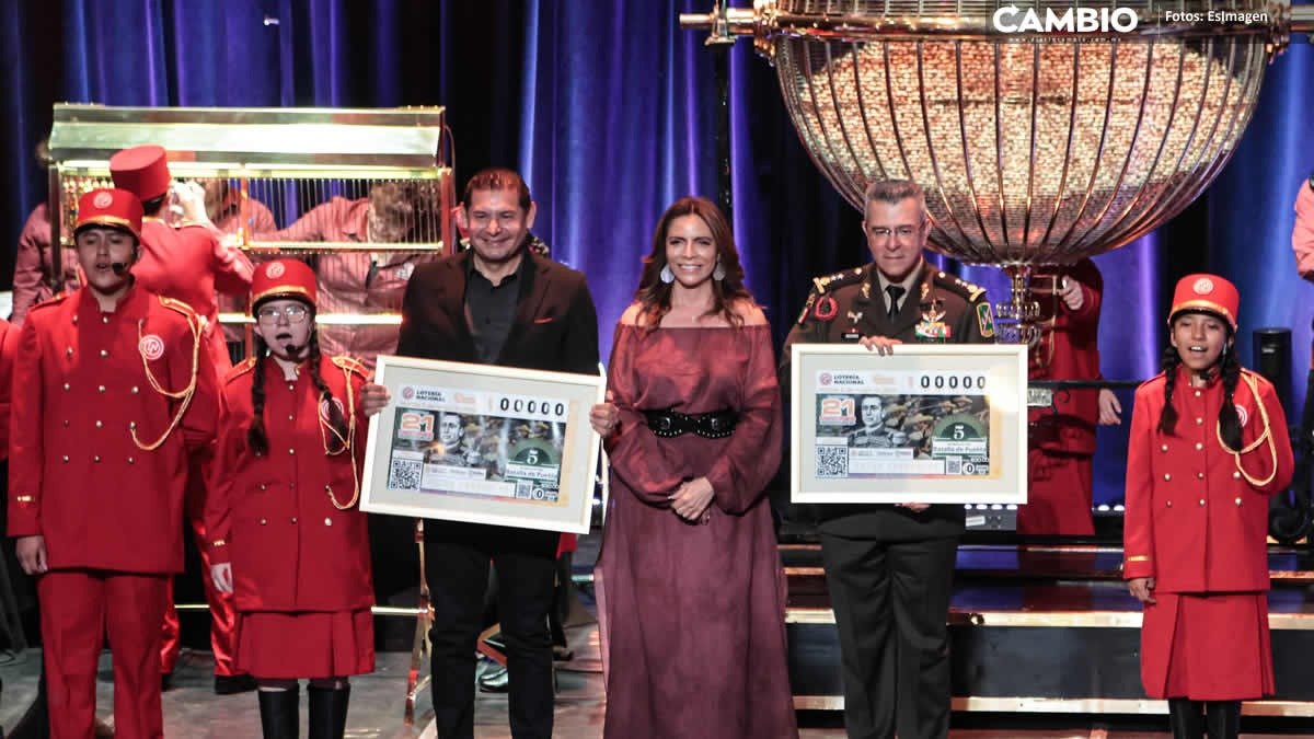 Alejandro Armenta encabeza entrega del Premio Mayor de la Lotería Nacional