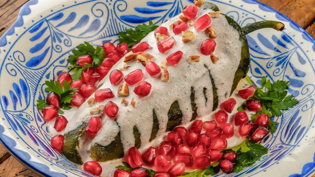 Chile en nogada. Una de las joyas poblanas más apreciadas en la cocina tradicional