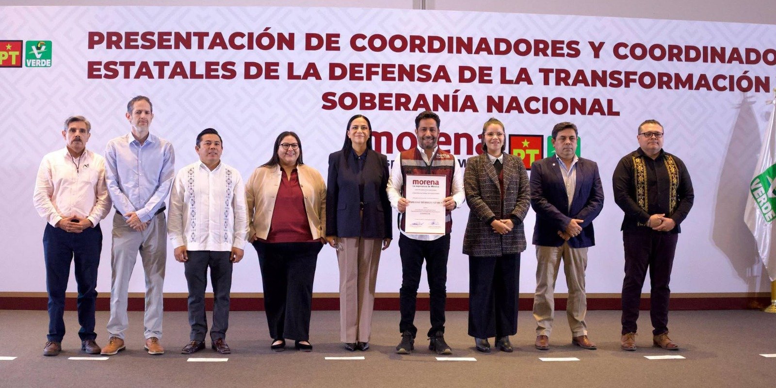 Morena mueve sus primeras cartas rumbo a 2027: define perfiles en Aguascalientes, Campeche y Colima
