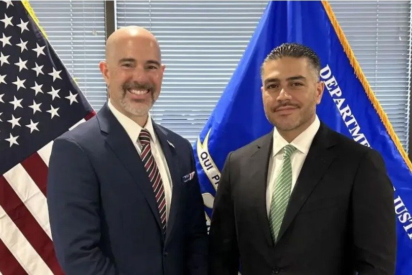 Harfuch reconoce los avances en seguridad del gobierno de Armenta en Puebla.
