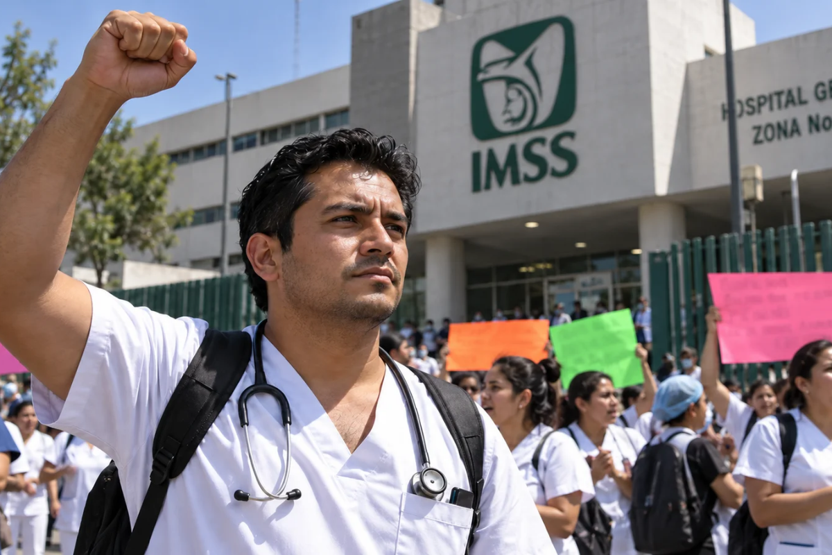 La presión sube en el IMSS: marchas en Puebla y CDMX por aumento salarial 