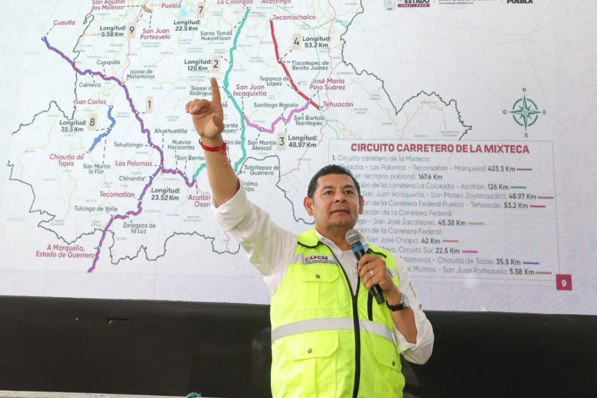 ¡Puebla acelera su transformación! Armenta impulsa obras carreteras en los 217 municipios