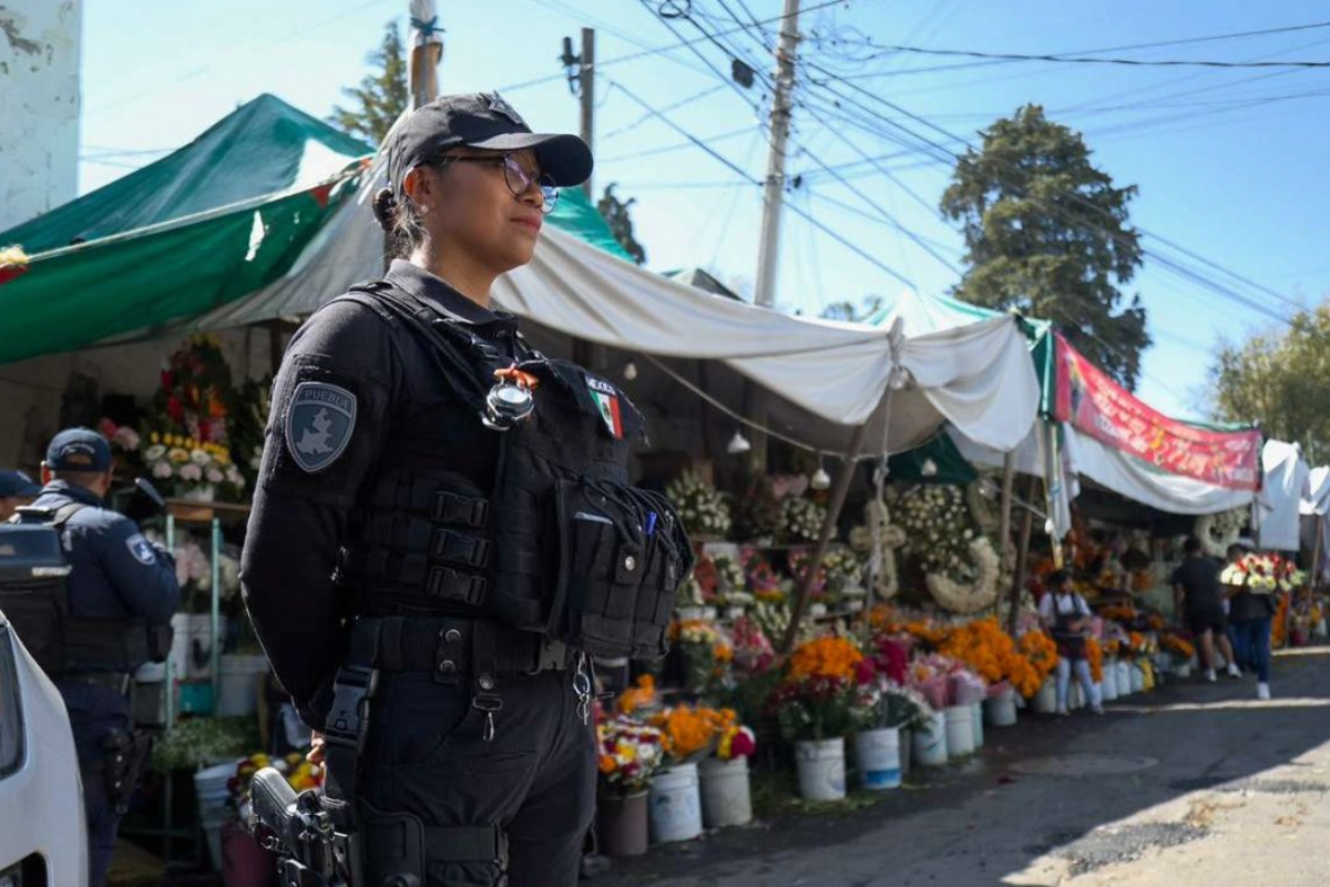¡Puebla blinda sus tradiciones! Más de 1,350 policías cuidarán las celebraciones de Día de Muertos