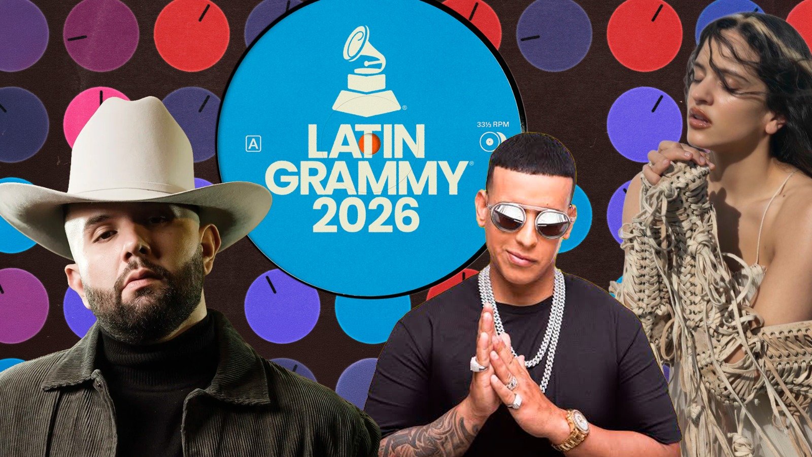 Rosalía y Daddy Yankee encabezan los Latin Grammy 2026 